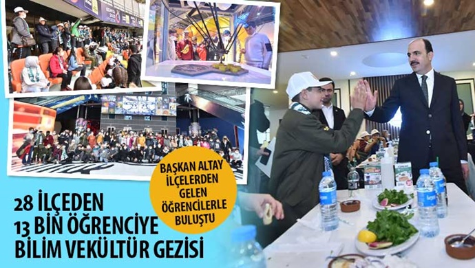 Başkan Altay, “Bugüne kadar 1.200 öğrencimiz gezilere katıldı