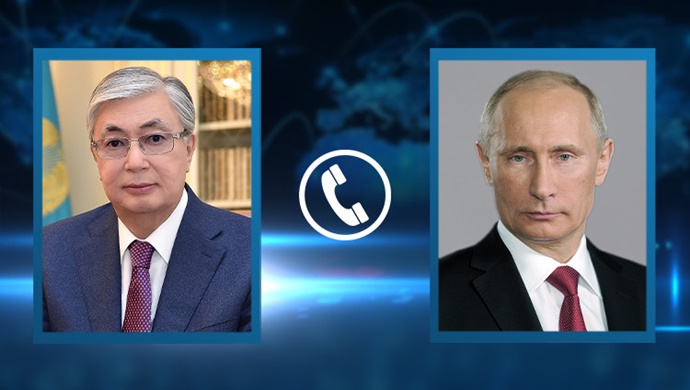 Kassym-Jomart Tokayev had a telephone conversation with Russian President Vladimir Putin