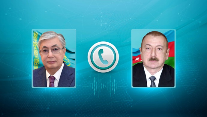 Kassym-Jomart Tokayev, Azerbaycan Cumhurbaşkanı İlham Aliyev ile telefon görüşmesi yaptı